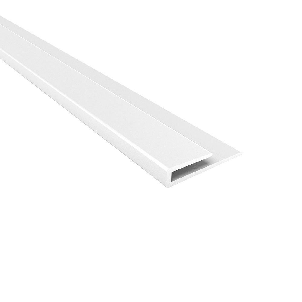 Fasade 18 in. JTrim in Matte White92101 The Home Depot