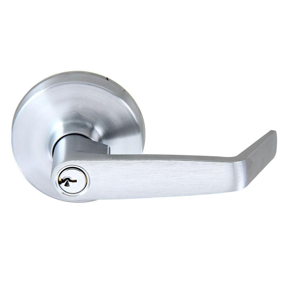 Satin Chrome Lever Classroom Exit Device Trim Pull Satin Chrome Lever Classroom Exit Device Trim Pull