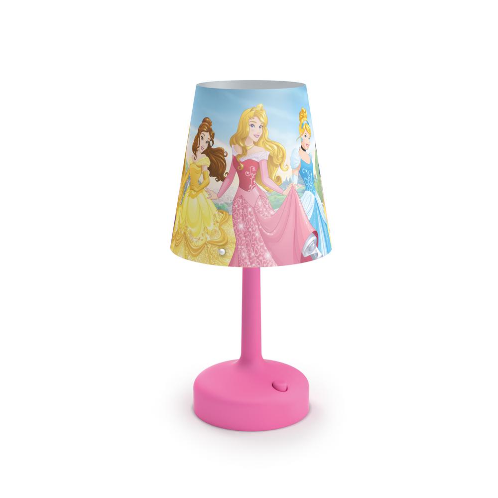 Philips Disney Princess 10 in. Indoor Portable Table Lamp with Princess