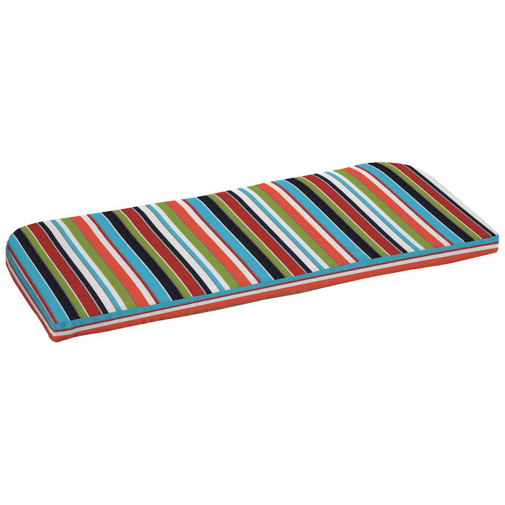 Home Decorators Collection 42 X 18 Sunbrella Carousel Confetti Outdoor Bench Cushion Ah1v995b D9d1 The Home Depot