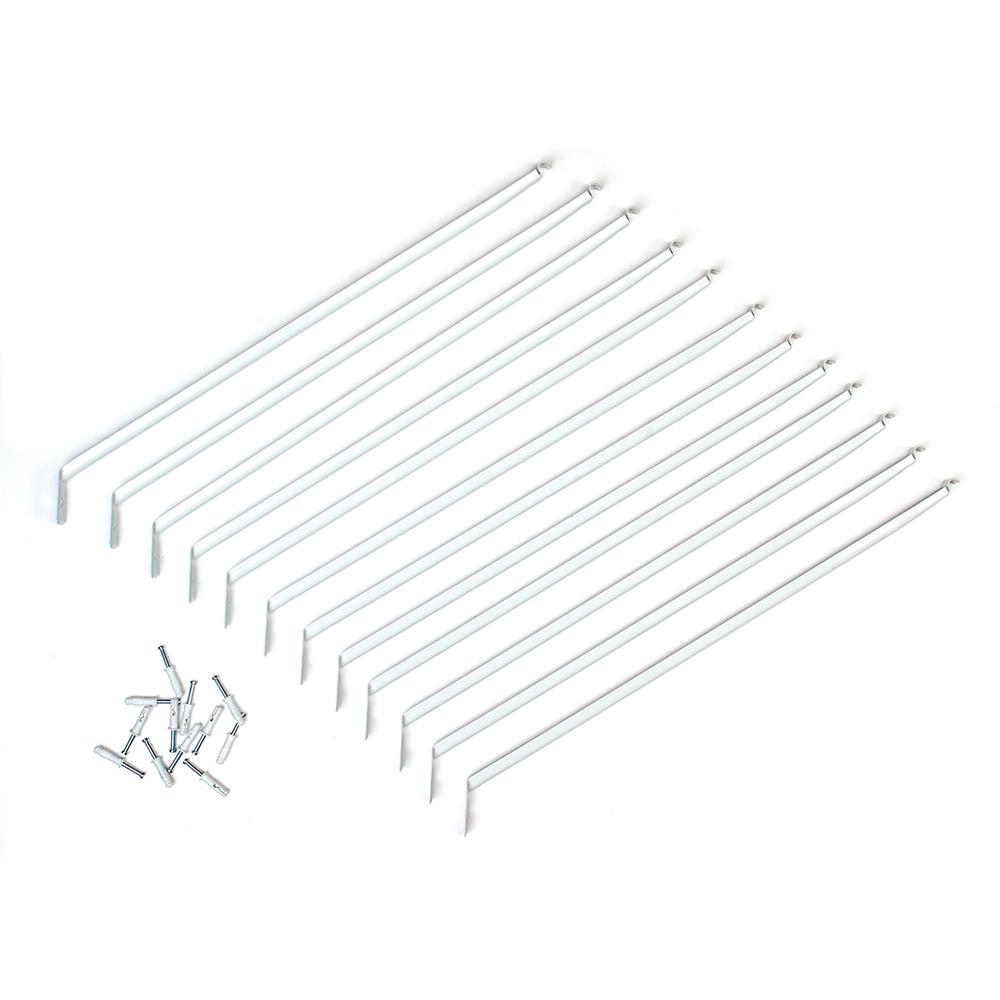 Crates Pallet 12 in Black Steel Shelf Bracket for Wood Shelving69104 The Home Depot