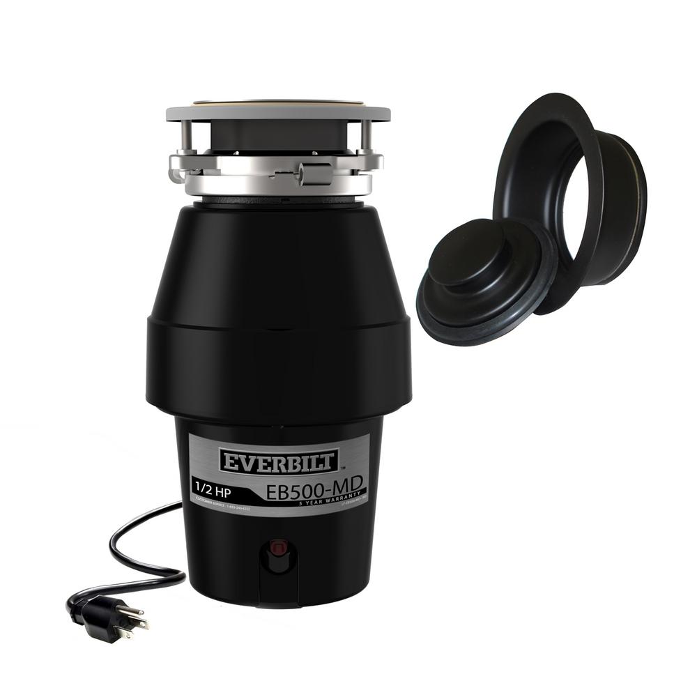 Everbilt Designer Series 1/2 HP Continuous Feed Garbage Disposal with