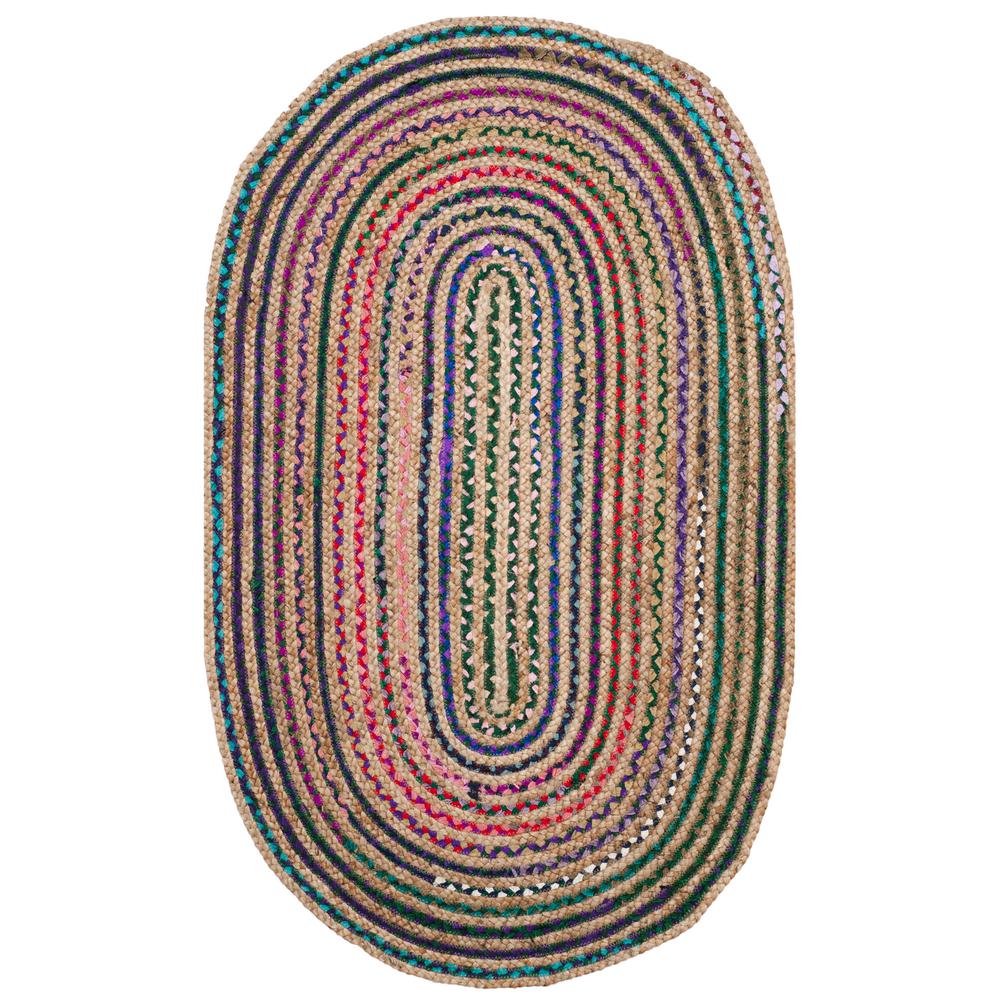 Safavieh Natural Fiber Beige 8 Ft X 10 Oval Area Rug