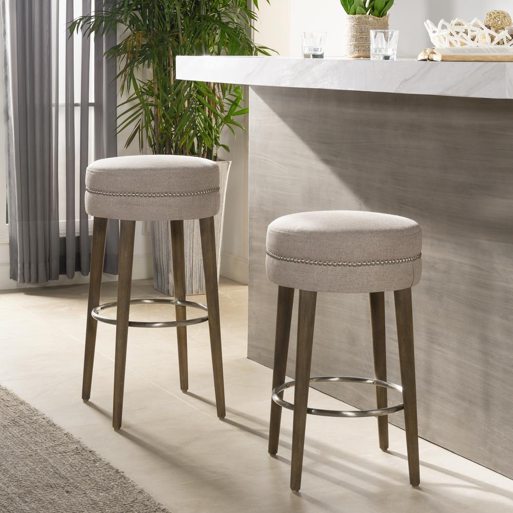 Jennifer Taylor Home Vesper 26 Round Counter Height Bar Stool