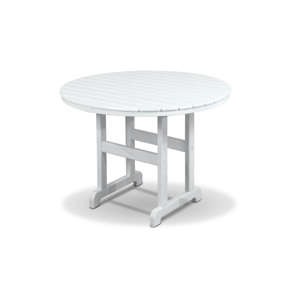 White Plastic Patio Dining Tables Patio Tables The Home Depot