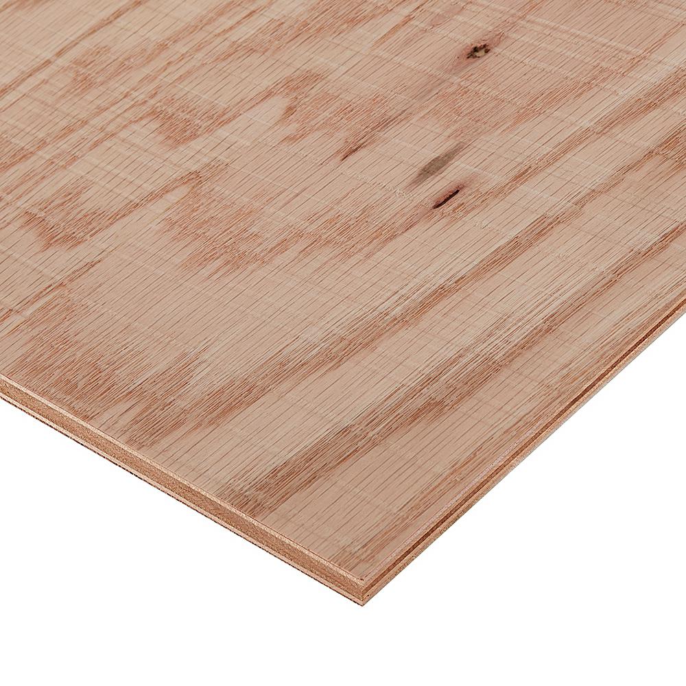 Columbia Forest Products 3/4 in. x 4 ft. x 4 ft. Rough Sawn Red Oak