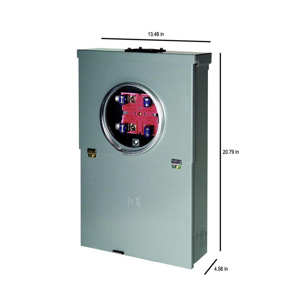 100 Amp Load Center Main Breaker Panel Box Electrical Meter 20Circuit