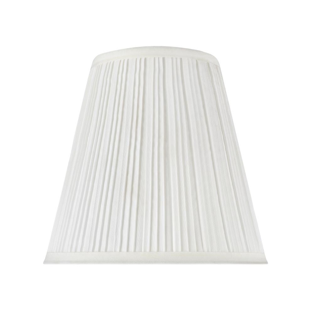 white pleated lamp shade