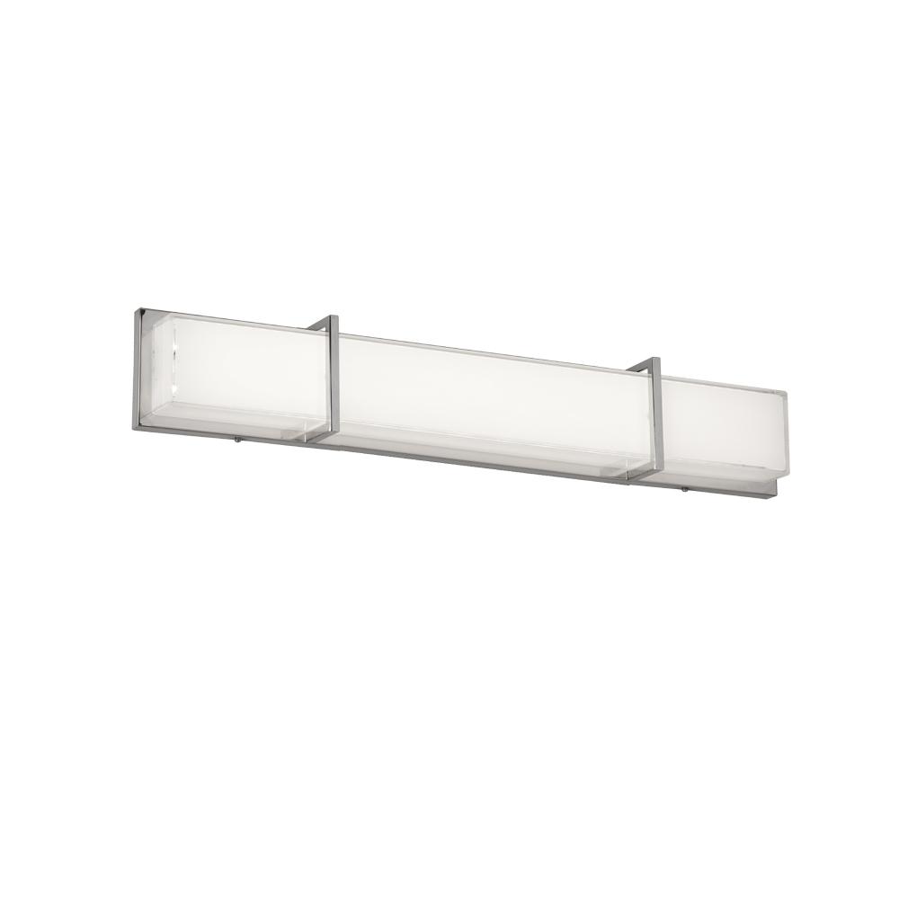 Varaluz Rogue Decor Twocan 100-Watt Polished Chrome Integrated LED Bath Light-610810 - The Home ...