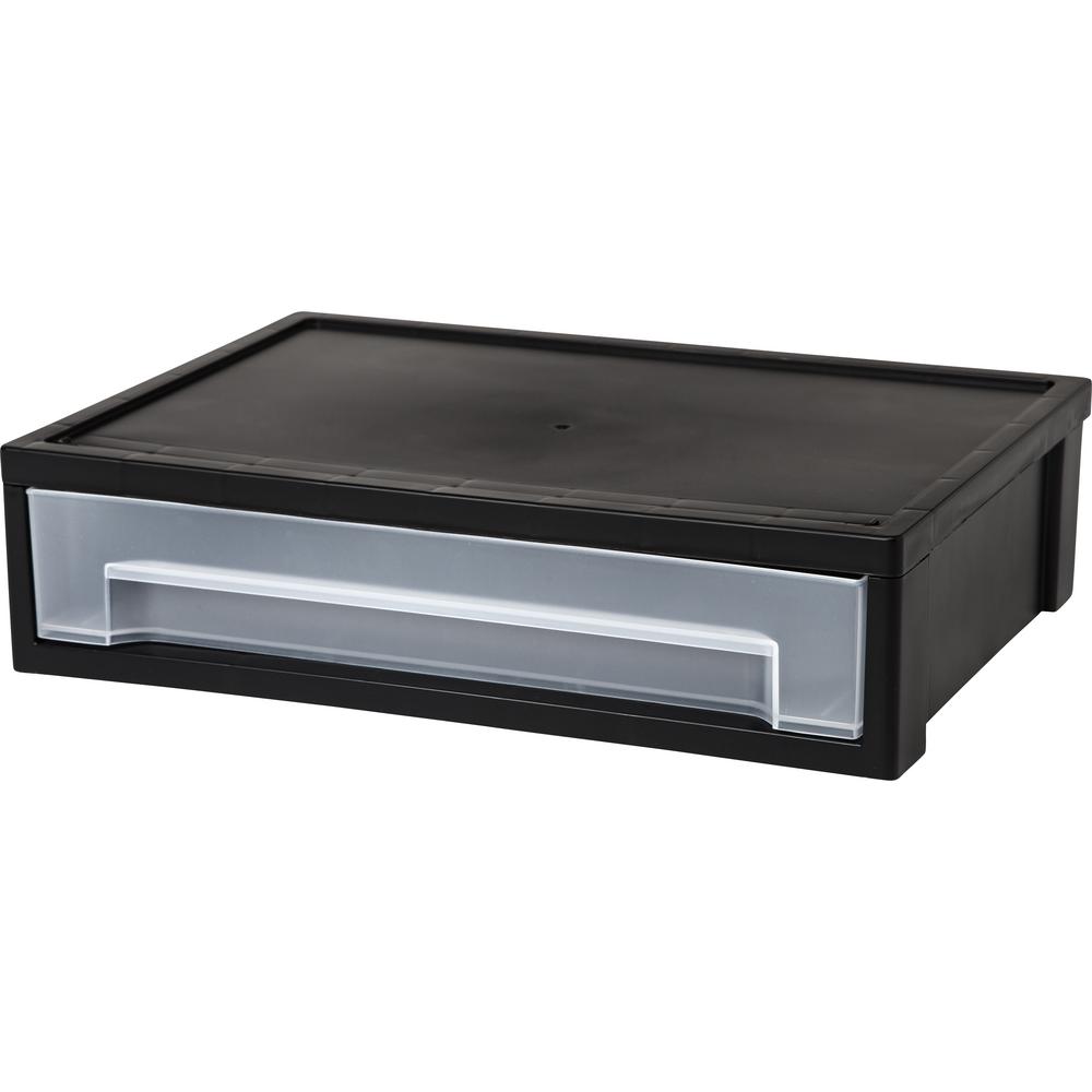 Iris 13 81 In X 3 63 Black Large Desktop Stacking Drawer 6 Black Large Desktop Stacking Drawer 6