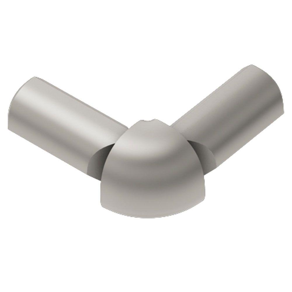 Schluter Rondec Satin Nickel Anodized Aluminum 3 8 In X 1 Metal Schluter Rondec Satin Nickel Anodized Aluminum 3 8 In X 1 Metal