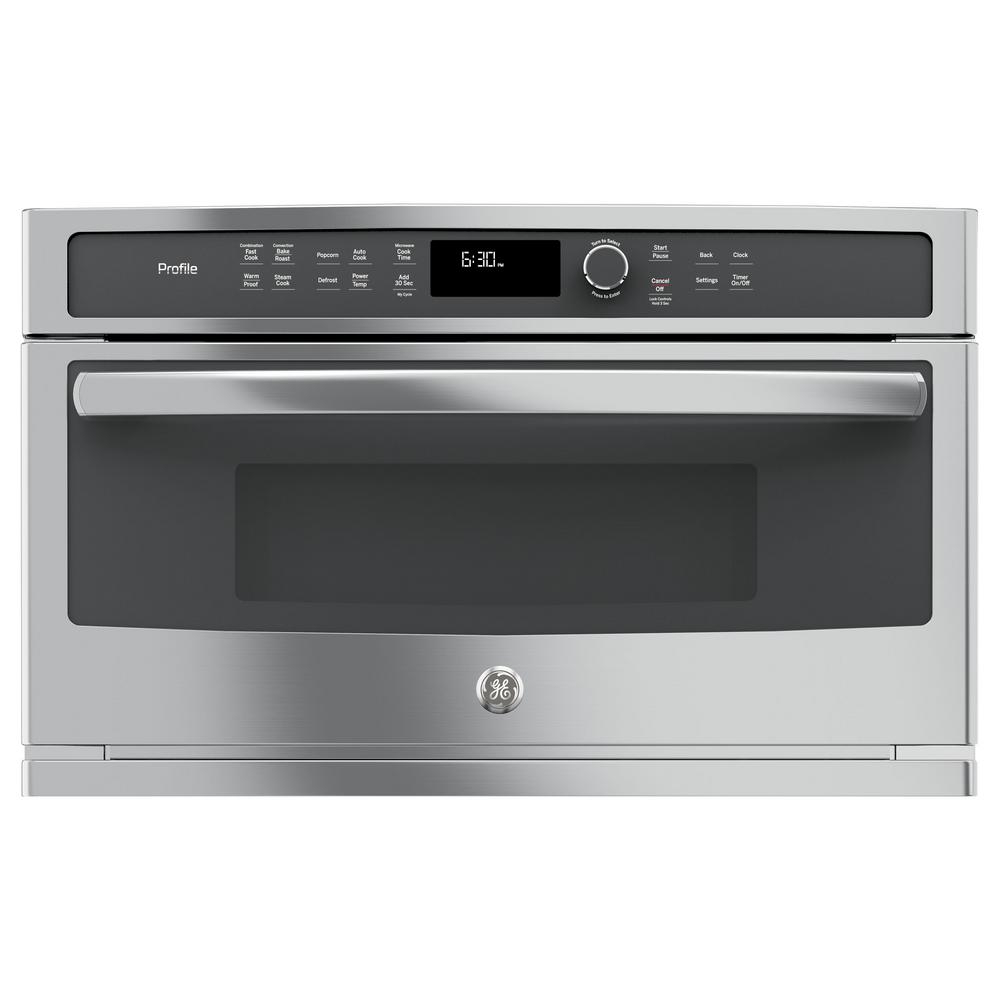 Kitchenaid 1 4 Cu Ft Built In Microwave Stainless Steel Electric Convection Wall Oven With Built In Microwave Stainless Steel