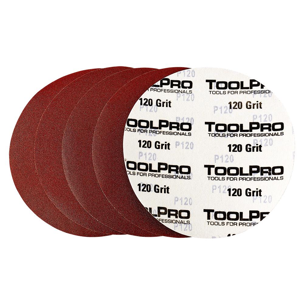 ToolPro 9 in. (225 mm) 120 Grit Hook and Loop Sanding Disk (25Disk
