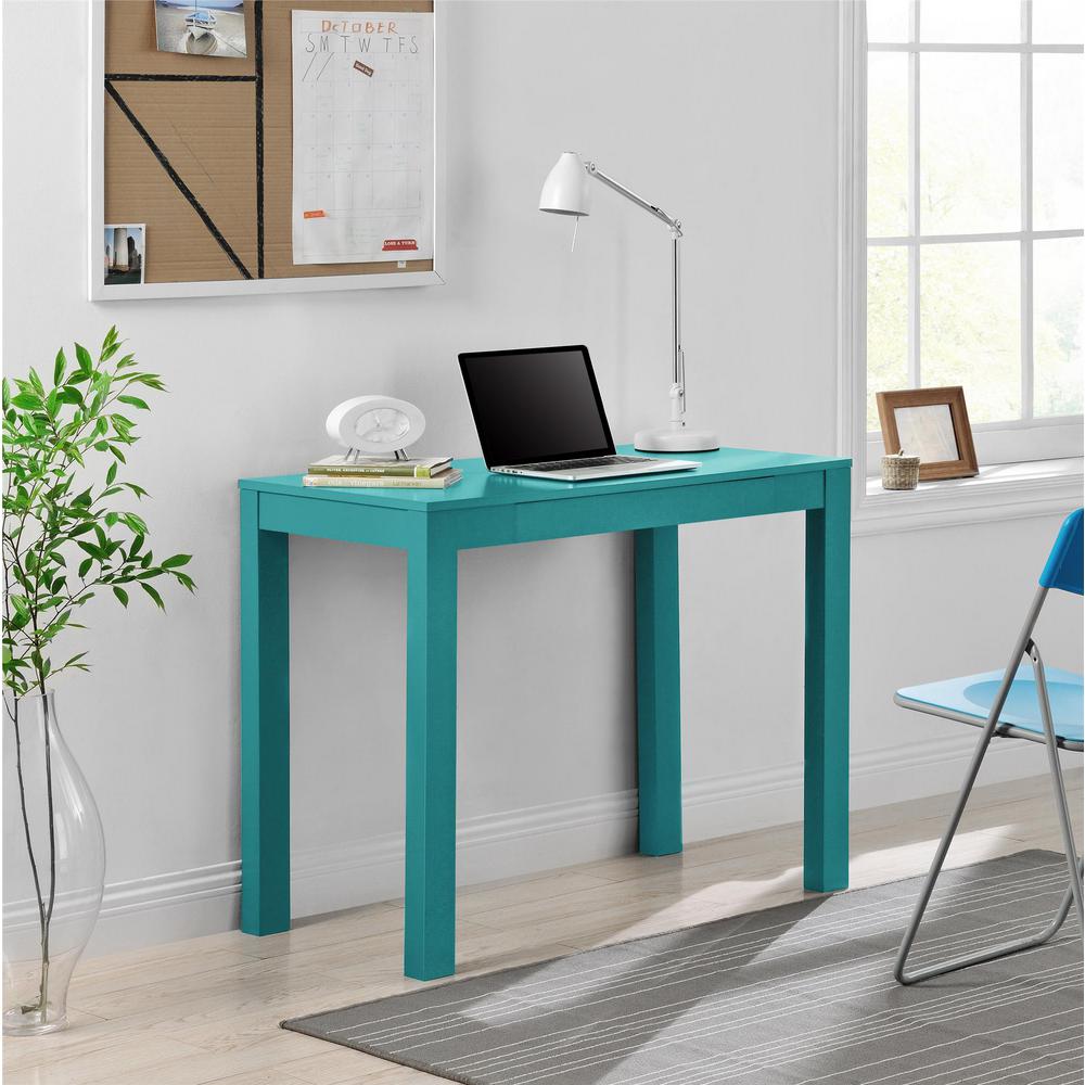 Ameriwood Home Nelson Teal Desk With Drawer Hd63752 The Depot Ameriwood Home Nelson Teal Desk With