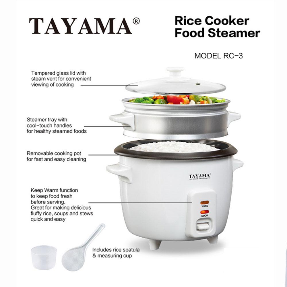 Tayama 3-Cup Rice Cooker RC-3 - The Home Depot