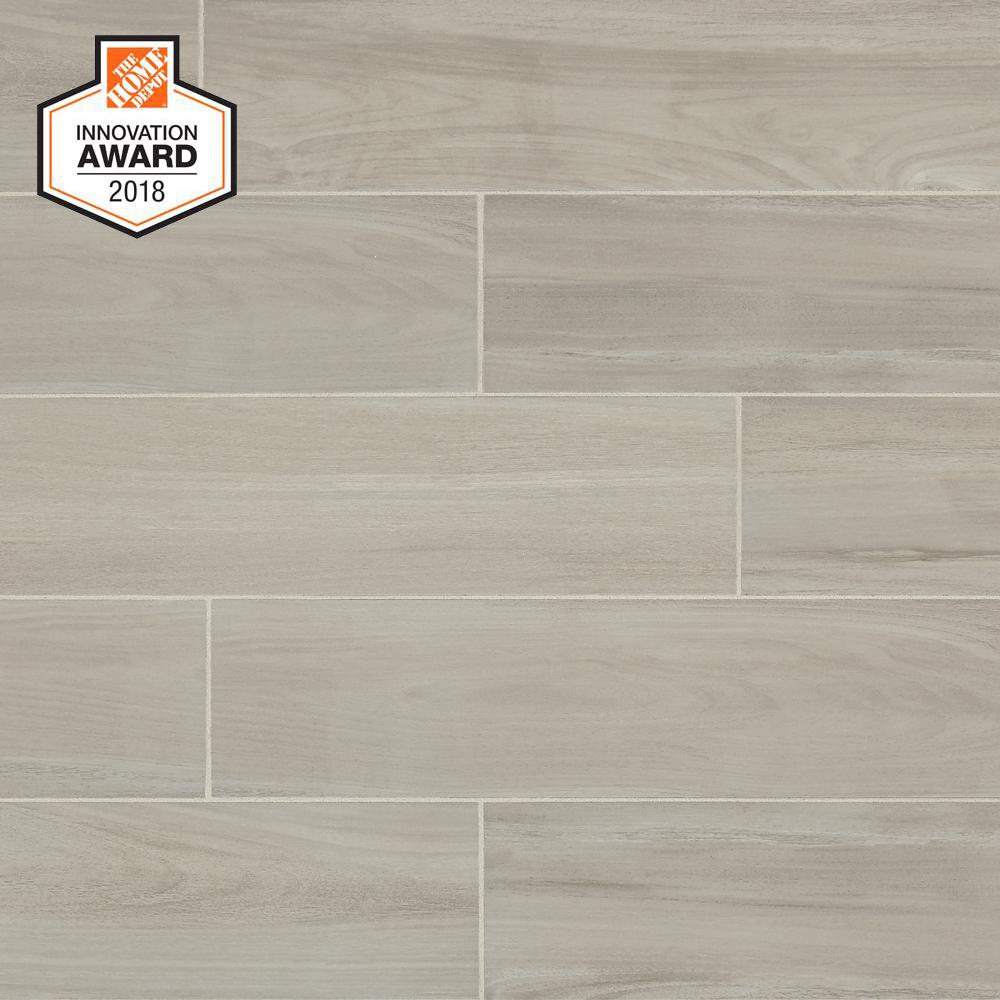 Lifeproof Shadow Wood 6 In X 24 Porcelain Floor And Wall Tile Linen Wood 6 In X 24 Glazed Porcelain Floor And Wall Tile
