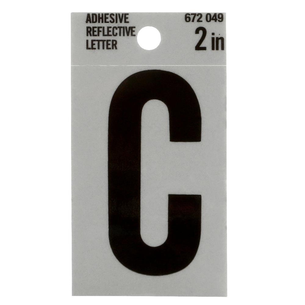 Everbilt 2 in. Vinyl Reflective Letter C33027 The Home Depot