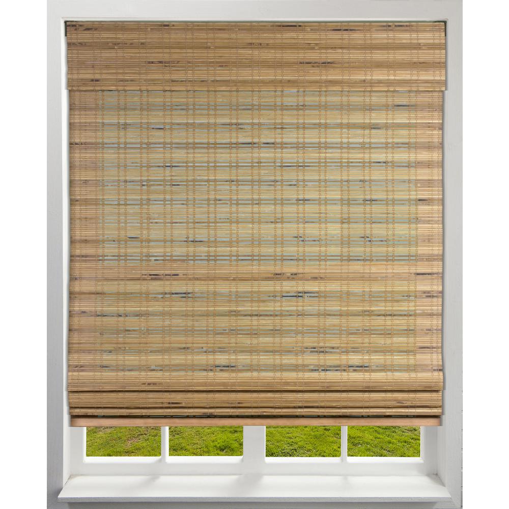 Arlo Blinds Cut To Size Tuscan Cordless Light Filtering Bamboo Woven Roman Shade 32 In W X 60 L Actual 04cbj320600 The Home Depot Arlo Blinds Cut To Size Tuscan Cordless