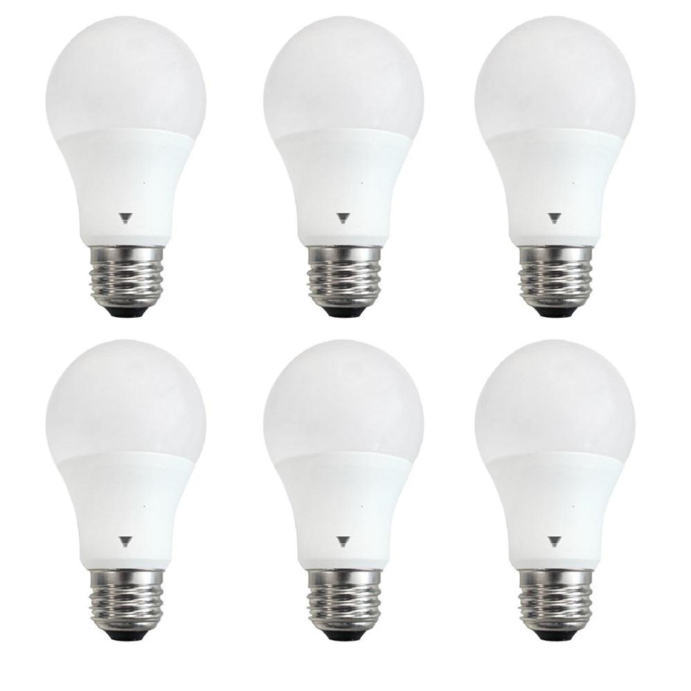 Triglow 60 Watt Equivalent A19 Dimmable Cool White Led Light Bulb 6 60 Watt Equivalent A19 Dimmable Cool White Led Light Bulb 6 Pack