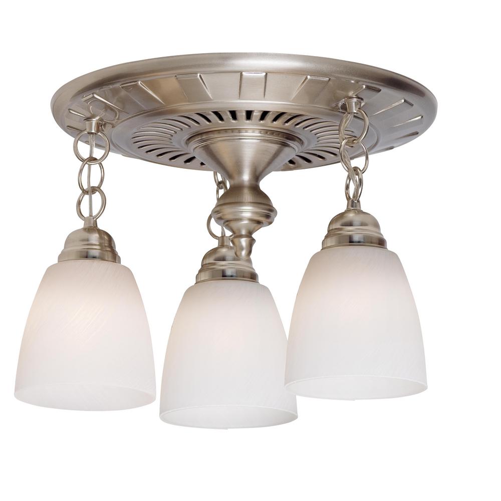 Hunter Garden District Decorative Brushed Nickel 70 CFM ...