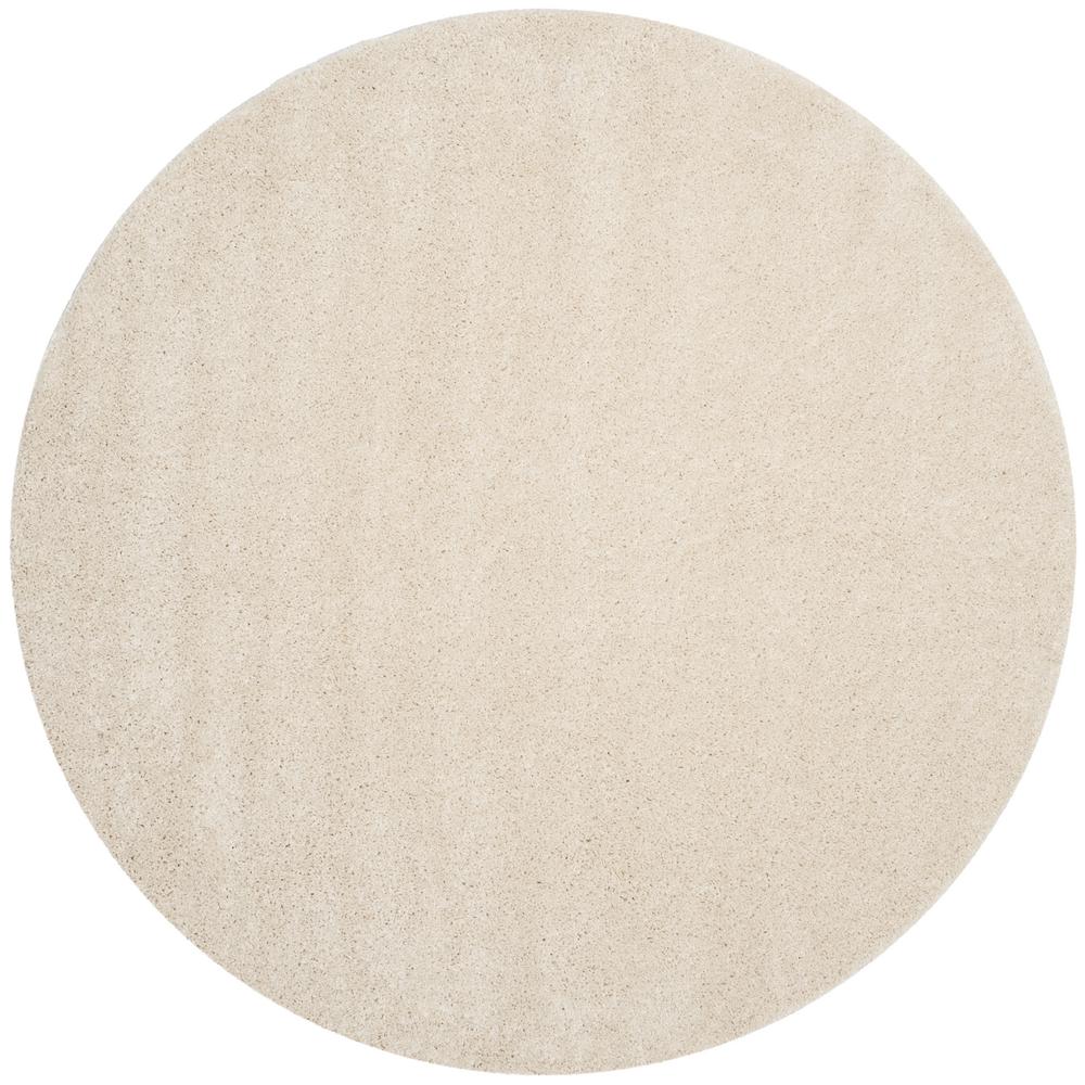 Safavieh Arizona Shag Cream 6 ft. 7 in. x 6 ft. 7 in. Round Area Rug