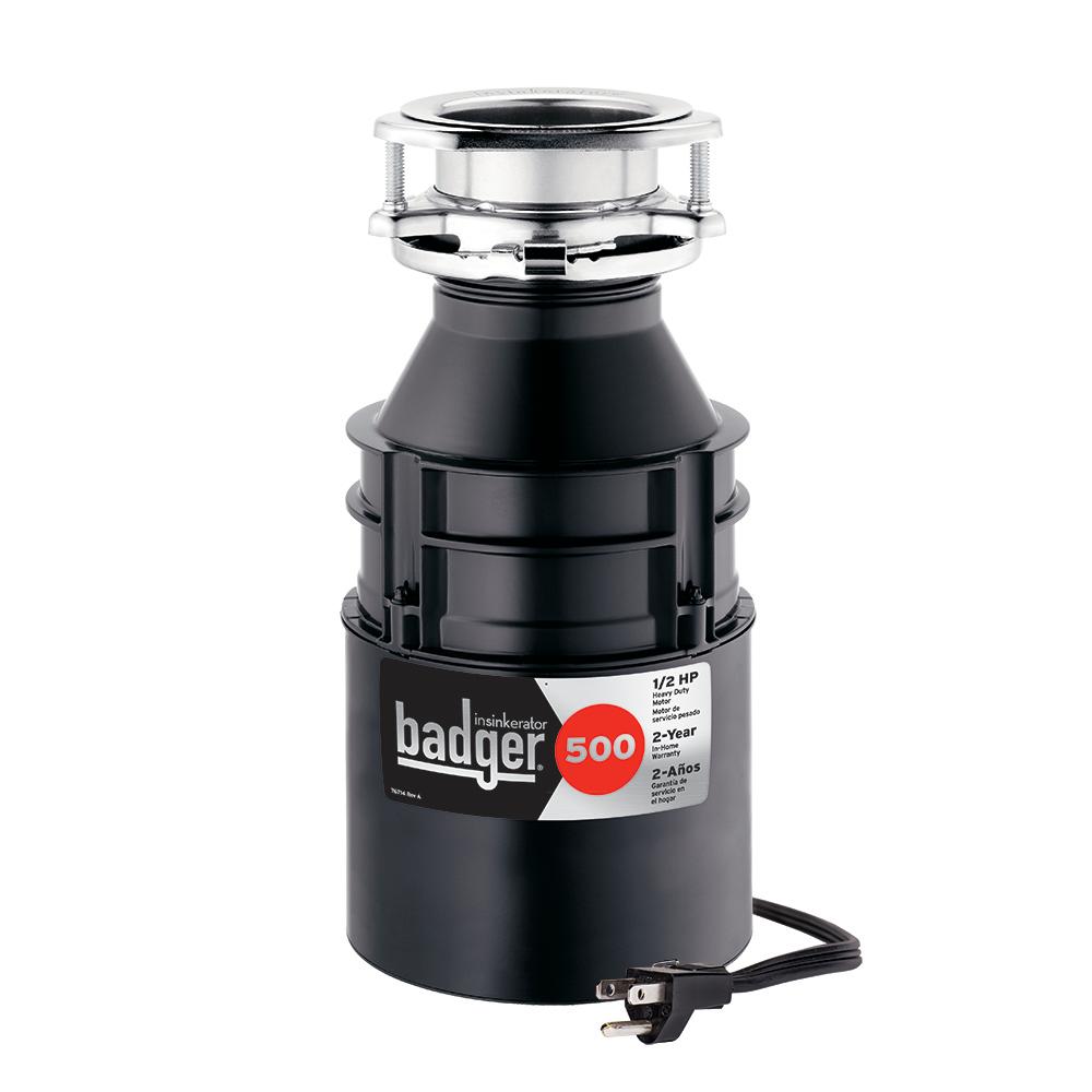 InSinkErator Badger 500 1/2 HP Continuous Feed Garbage Disposal with