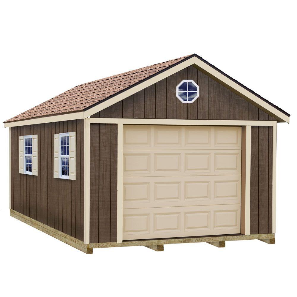 Best Barns Sierra 12 ft. x 20 ft. Wood Garage Kit with ...