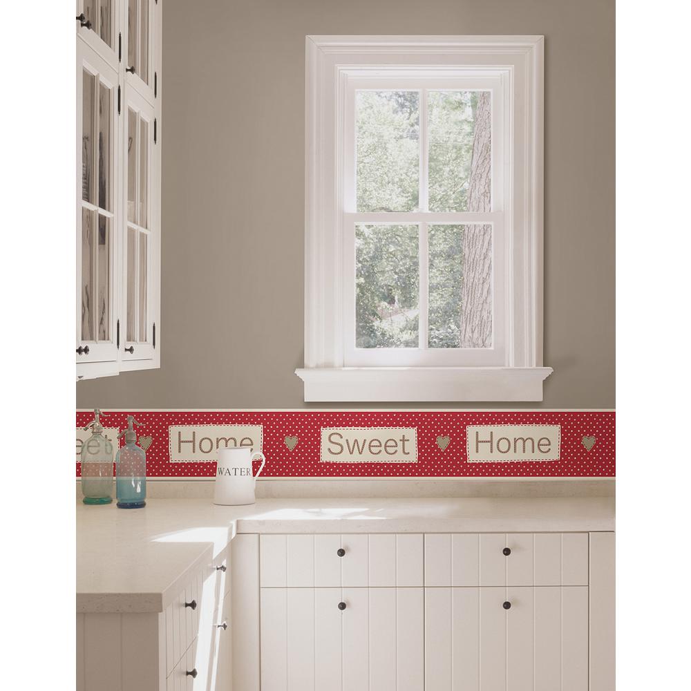 Brewster Beach Huts Peel and Stick Wallpaper Border-TFDB50021 - The
