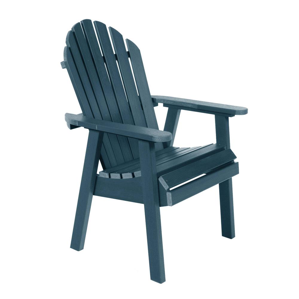 Highwood Muskoka Nantucket Blue Plastic Outdoor Dining Chair-CM-CHRSQD2-NBE - The Home Depot