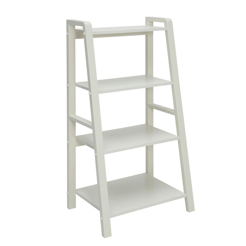 Ladder Bookcases Home Office Furniture The Depot Charles Polar White Small Office Bookcase