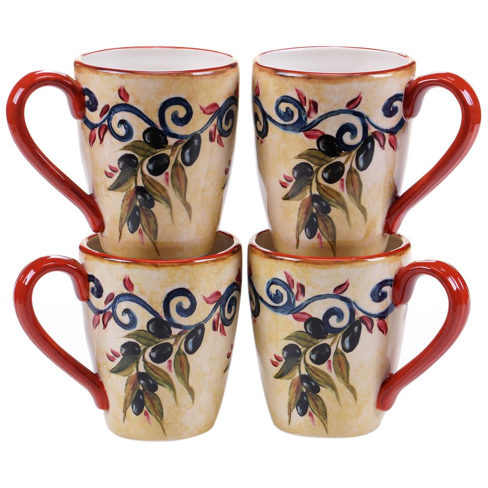 Umbria 22 Oz Mug Set Of 4 13922set The Home Depot Umbria 22 Oz Mug Set Of 4