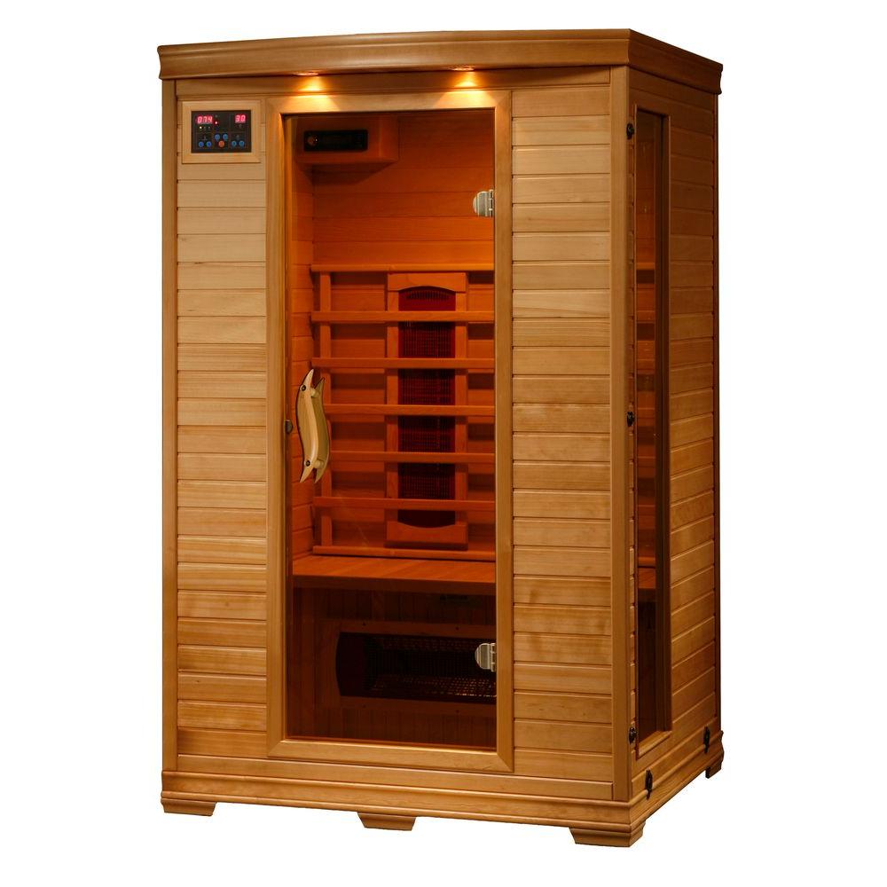 Radiant Sauna 2-Person Hemlock Infrared Sauna with 5 Ceramic Heaters