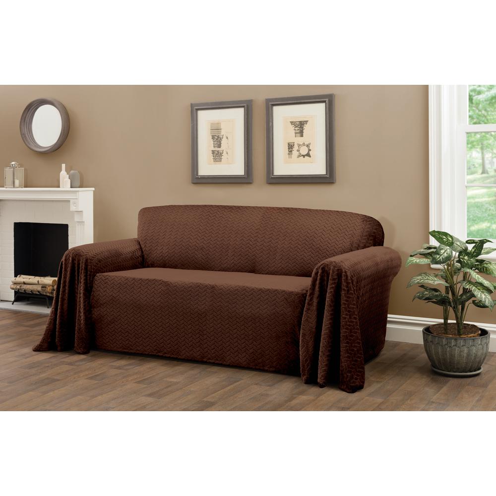Mason Chocolate Furniture Throw Sofa Slipcover Mason Chocolate Furniture Throw Sofa Slipcover