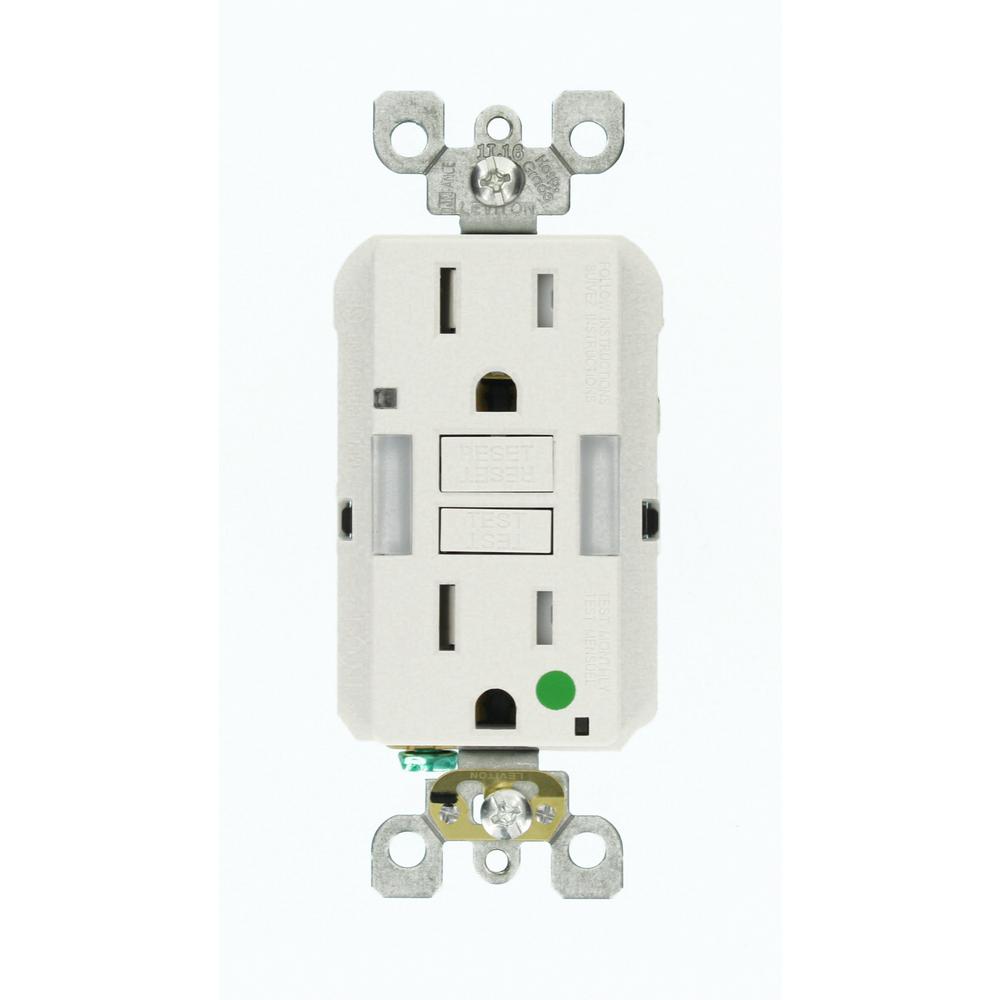 15 Amp SmartlockPro Hospital Grade Heavy Duty Tamper Resistant Duplex GFCI