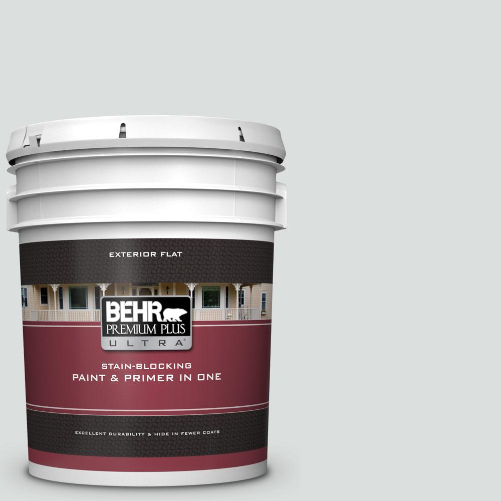 BEHR Premium Plus Ultra 5 gal. #BL-W11 Tinsmith Flat ...