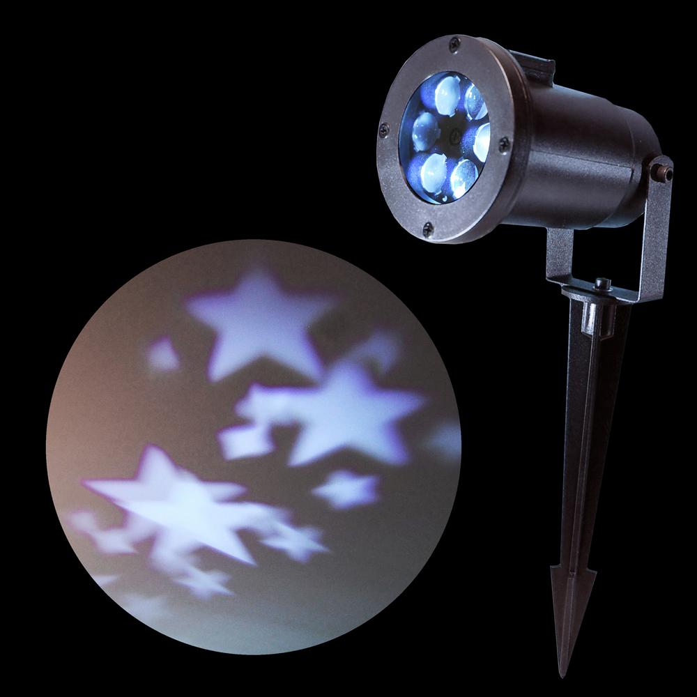 Photo 1 of 1-Light White Stars LED Projector Lights