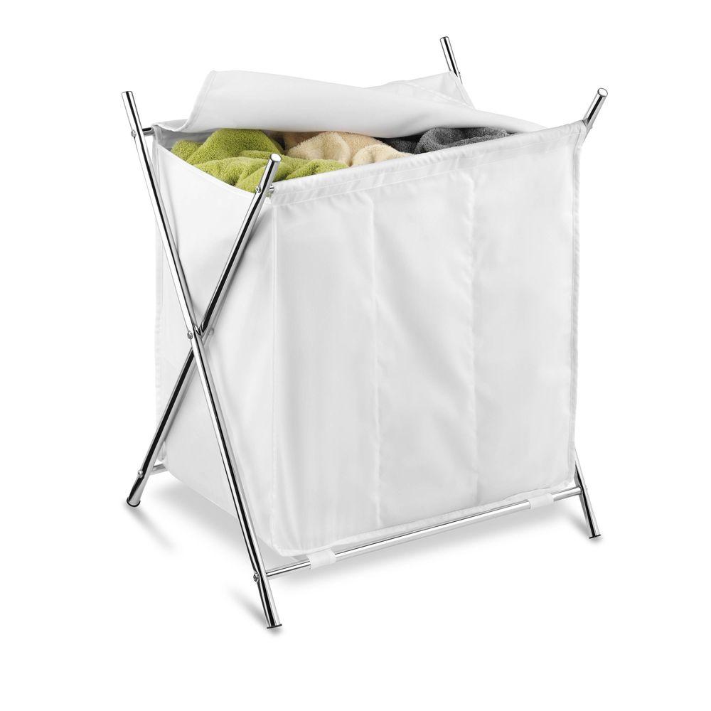 3 compartment laundry bin