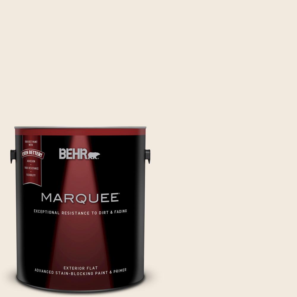 BEHR MARQUEE 1-gal. #W-B-710 Almond Cream Flat Exterior Paint-445001 ...