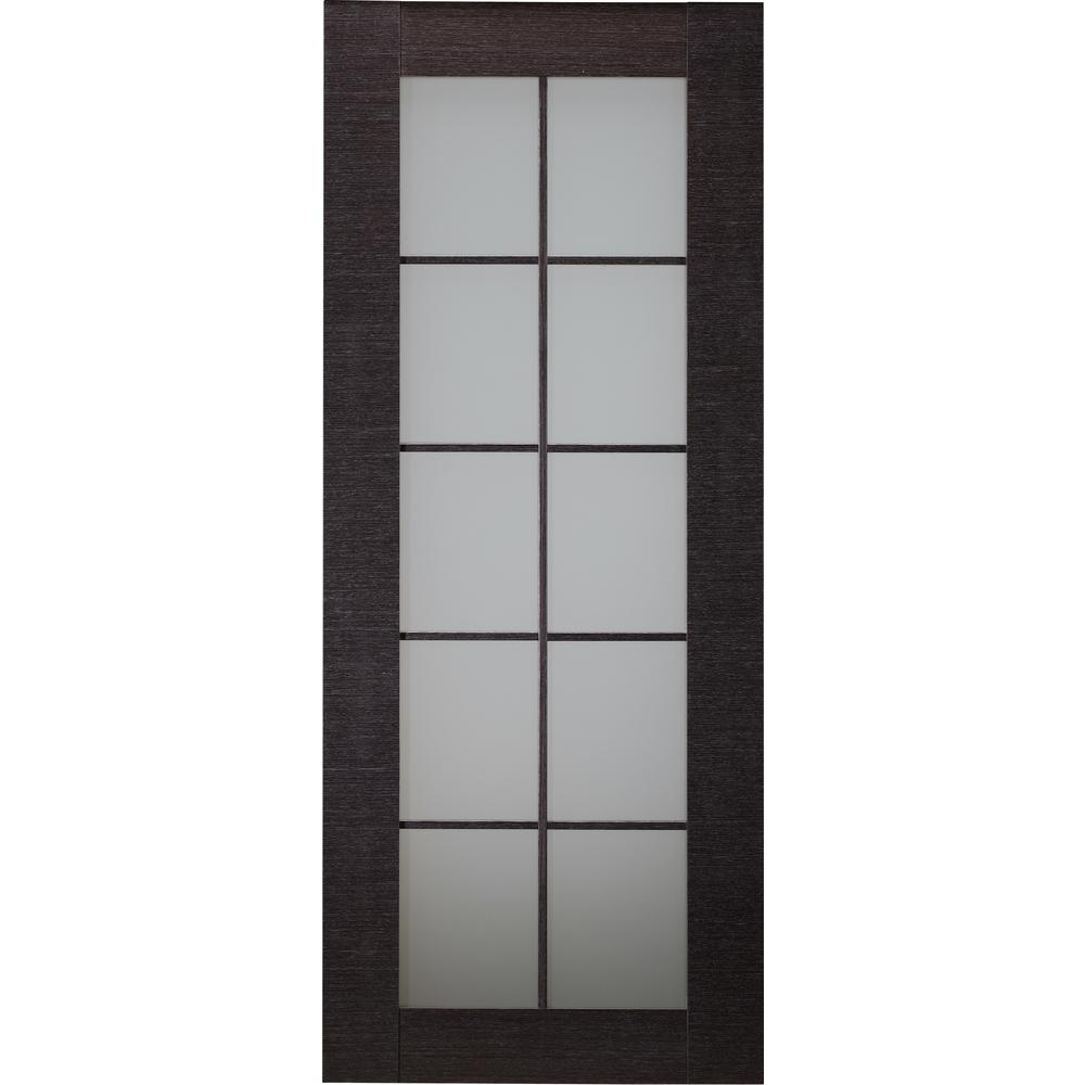 Belldinni 30 In X 80 Avanti Black Apricot Finished Solid Core Wood 10 Lite Frosted Glass Interior Door Slab No Bore 091009 The Home Depot - Frosted Glass Slab Interior Door Belldinni 30 In X 80 Avanti Black Apricot Finished Solid Core Wood 10 Lite Frosted Glass Interior Door Slab No Bore 091009 The Home Depot - Frosted Glass Slab Interior Door