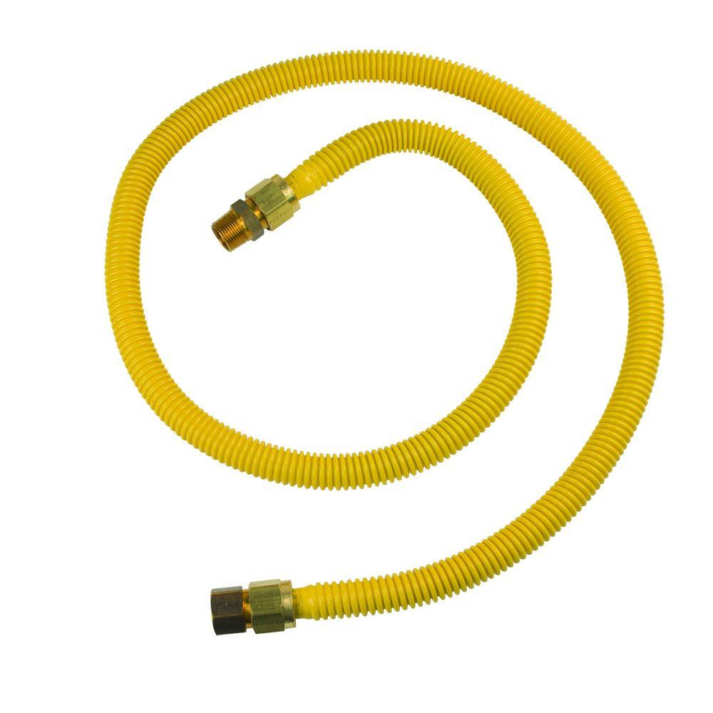 BrassCraft ProCoat 3/4 in. FIP x 3/4 in. MIP x 72 in. Stainless Steel