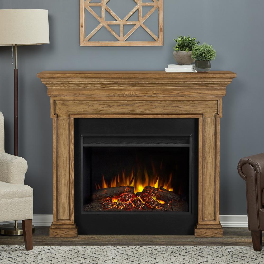Beige Electric Fireplaces Fireplaces The Home Depot