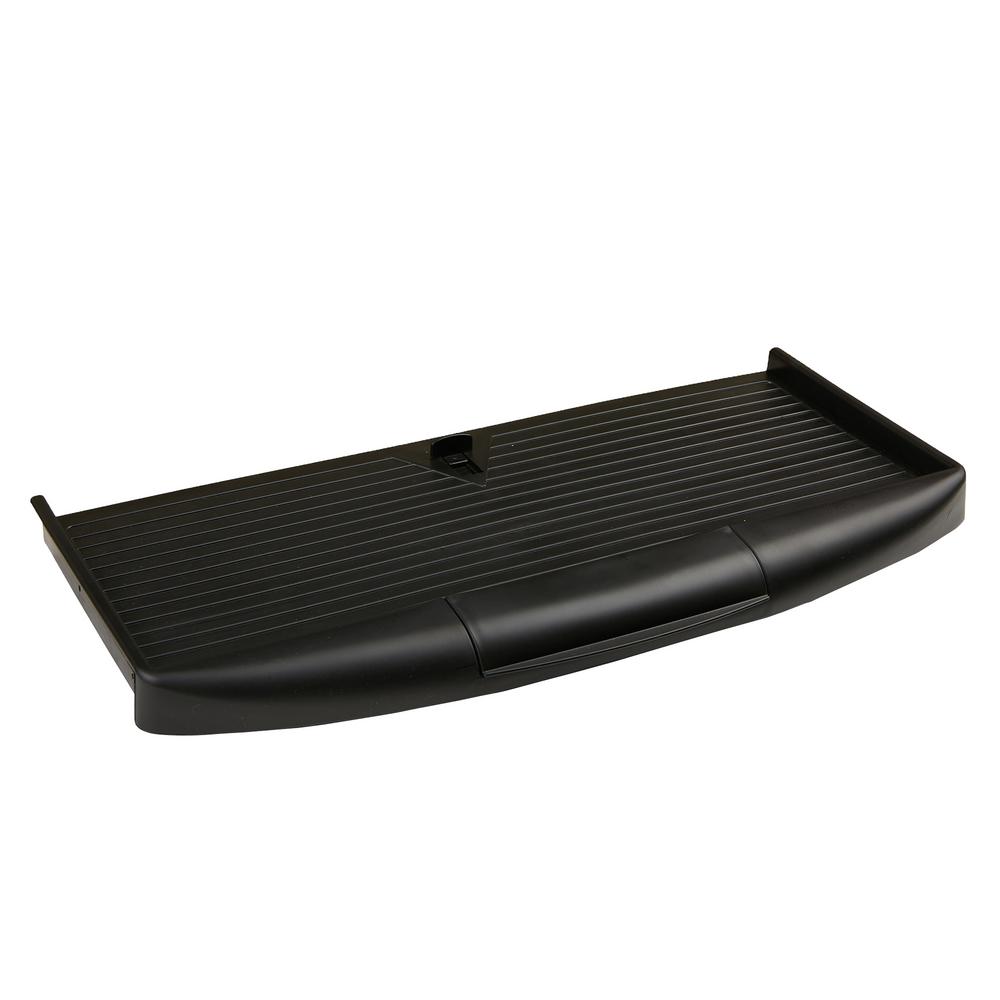 Mind Reader Under Desk Keyboard Holder With Closable Writing