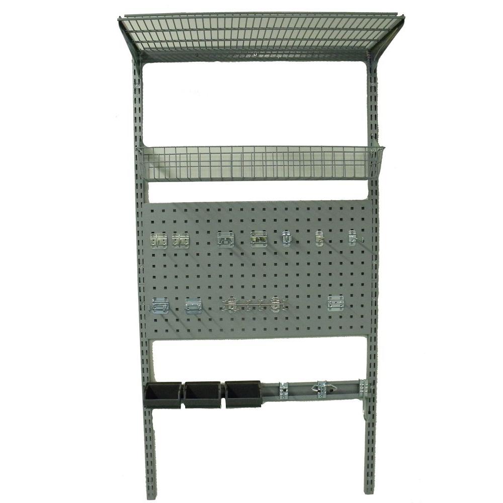 Storability 33 in. L x 63 in. H LocBoard Wall Mount Storage System with