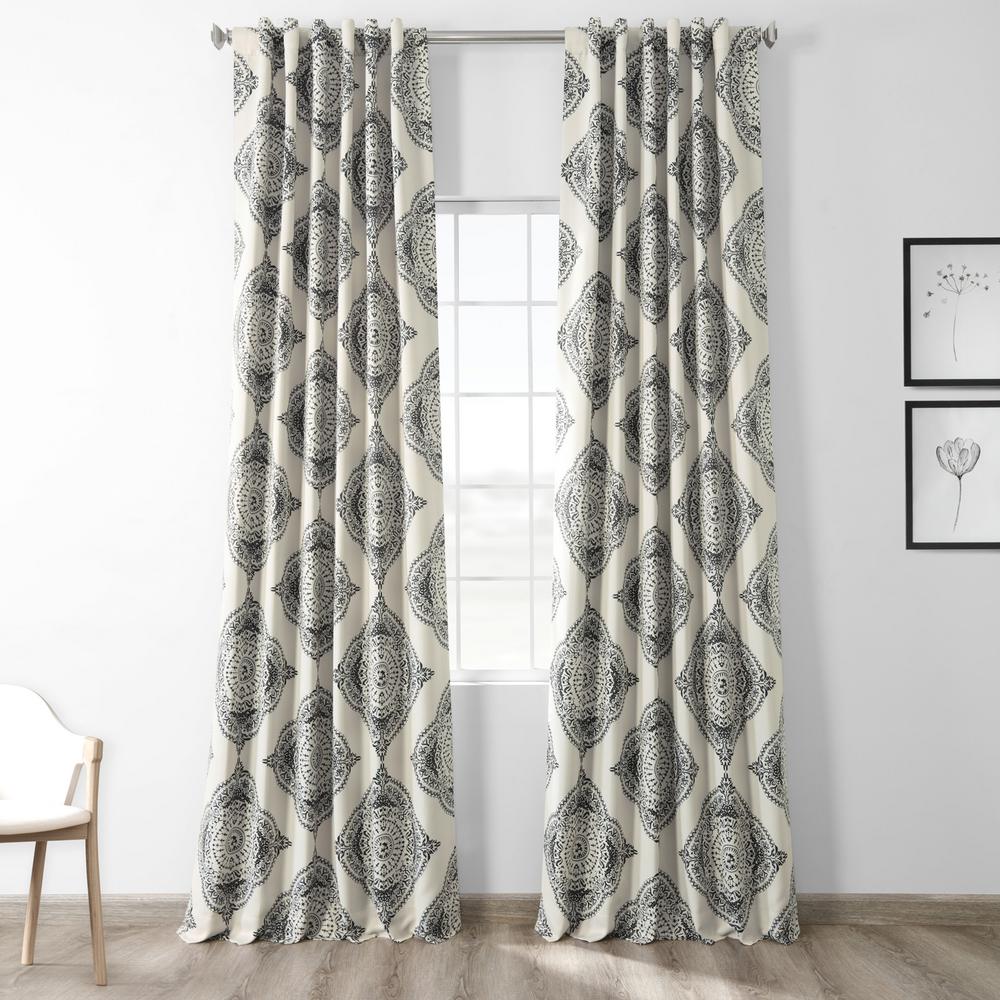 Exclusive Fabrics Furnishings Semi Opaque Henna Black Blackout