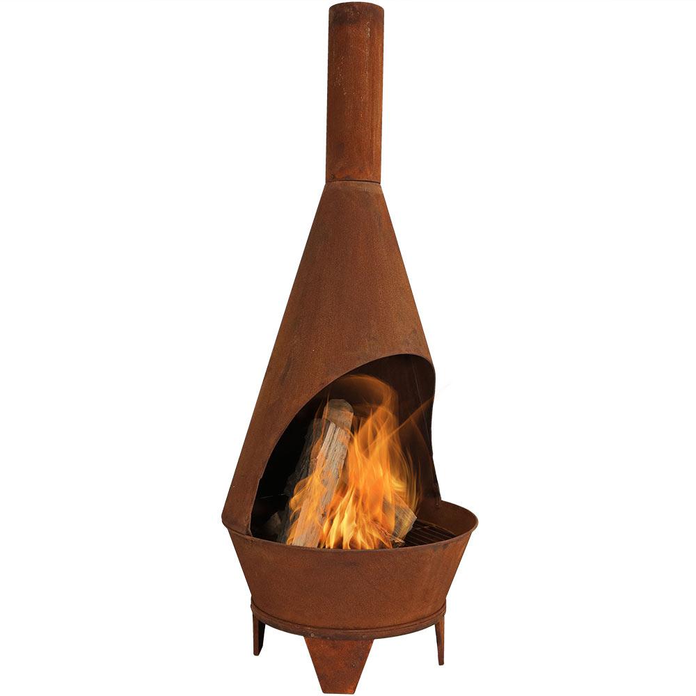 home depot chiminea wood