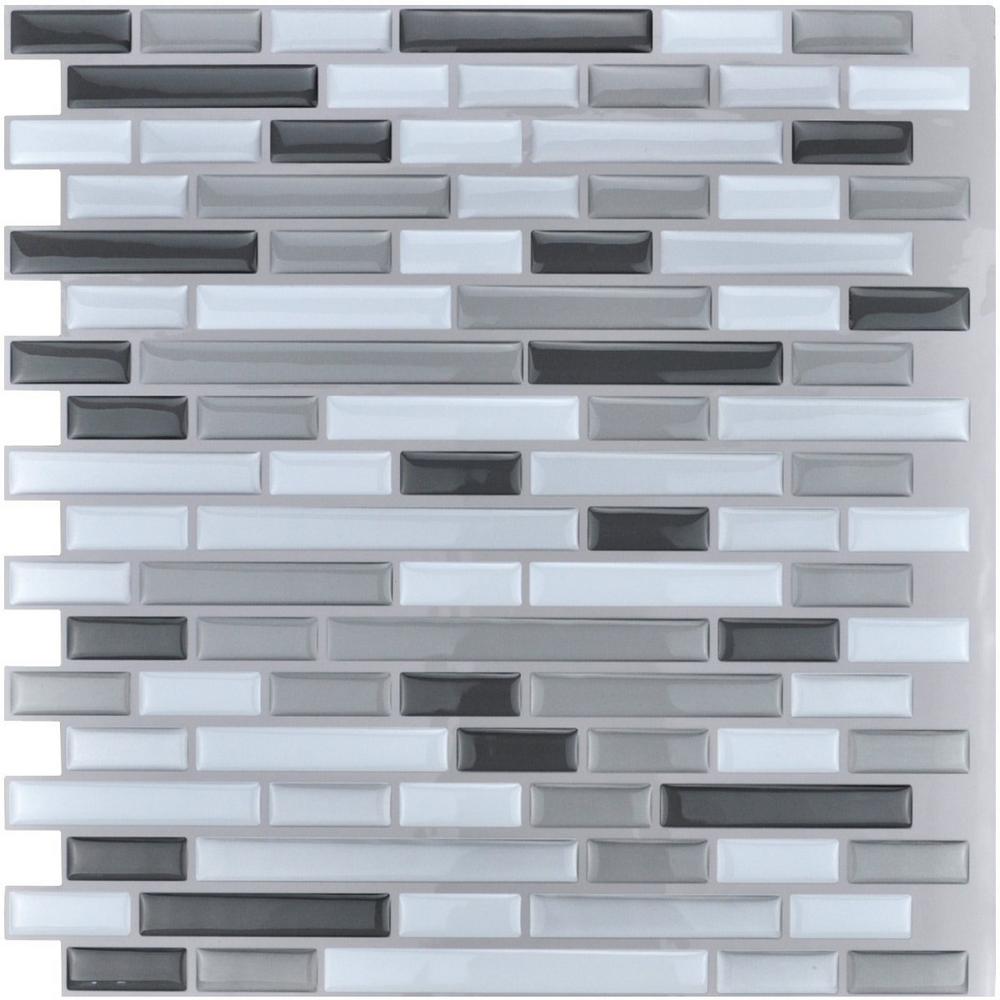 Art3d 12 In X Grey L And Stick Tile Backsplash For Grey L And Stick Tile Backsplash For Kitchen 10 Pack