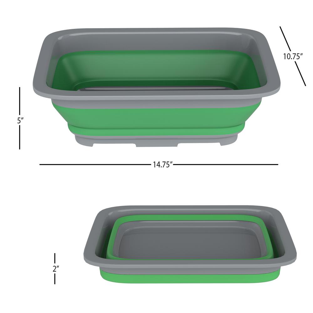 Collapsible Washing Up Bowl Folding Portable Round Wash Basin Multifunctional Outdoor Camping Hiking Unbreakable Washing Container Outdoor Activities 1pc