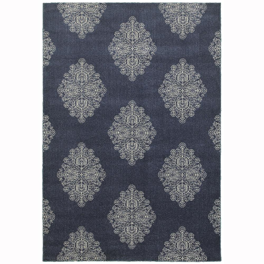 Home Decorators Collection Manston Navy 8 Ft X 11 Ft Area Rug