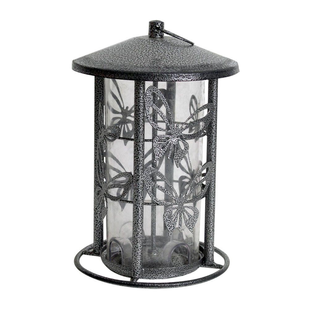 Pewter Bird Feeders Bird Wildlife Supplies The Home Depot