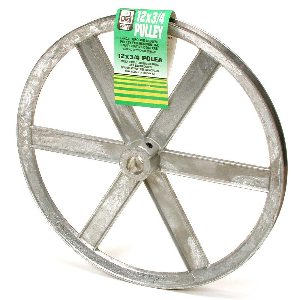 12 in. x 3/4 in. Evaporative Cooler Blower Pulley6336 The Home Depot